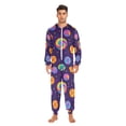 thumbnail image 3 of FORMRS Onesies Pajama for Adults Unisex Hoodie Winter Jumpsuit One Piece Sleepwear, Sizes S-2XL, Candy Carnival, 3 of 7