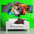 thumbnail image 3 of kurtrusly 5pcs Panel Colorful Animals Lion Modular Frame Canvas High Definition Printed Oil Painting Poster Picture, 3 of 9