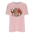 thumbnail image 4 of Elegante blusa de manga corta con cuello redondo y manga abullonada para mujer OAVQHLG3B Store  lin121212, 4 of 5