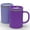 Purple/Light Purple, variant on Copco Iconic 16oz Double Wall Insulated Desk Mug with Lid and Handle, Set of 2, BPA-Free Reusable Plastic, Spill-Proof, Microwave & Dishwasher Safe, Wide Mouth, Cup Holder Friendly (Aqua/Mint)