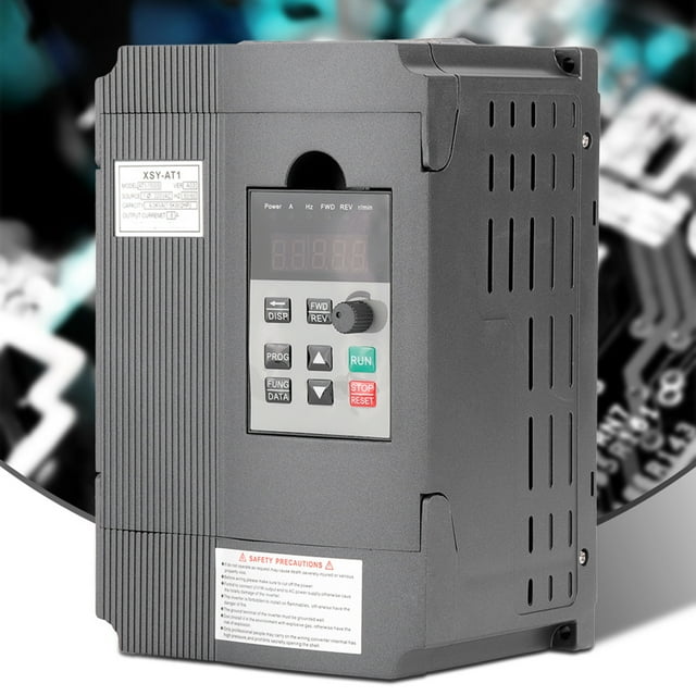 Controlador de velocidad VFD con variador de frecuencia monofásico de 220 V para motor de CA trifásico de 1,5 kW