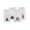 White, variant on Threadmade Holiday Embroidered Napkins, Set of 4, Green - 17"W x 17"L