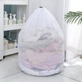 thumbnail image 6 of Laundry Wash Bags, Czzoypi Large Mesh Delicates Bra Sweater Protector, Drawstring Secure Closure Machine Washable Reusable Organizer Set, White, 6 of 6