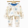 thumbnail image 5 of Gibobby Toddler Kids Baby Boy Fall Outfits 1T 2T 3T Letter Print Long Sleeve Tops Pants Winter Clothes Sets Toddler Boys Clothes(12-18 Months,Blue), 5 of 5