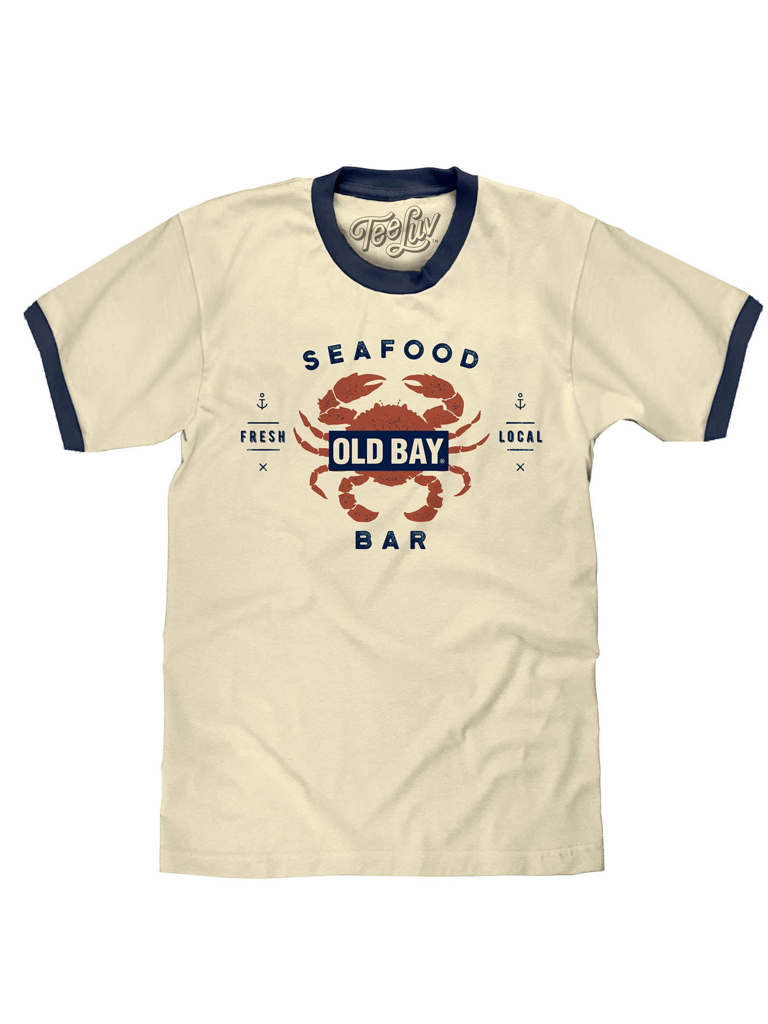 Land of the Free Home of Old Bay T-Shirt Seafood Seasoning Spice Rub Crab Adult