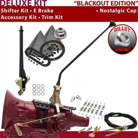 American Shifter FMX Shifter Kit Black 16 in. E Brake Cable Clamp Clevis Trim Kit for F2481