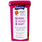 Viactiv Max Formula Calcium + Vitamin D3 Supplement Rich Caramel Bone Health 100 Soft Chews