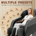 thumbnail image 4 of Molylex 2024 Massage Chair Recliner, Zero Gravity Full Body Massage Chair with Airbags, Heating, Bluetooth Speaker and Foot Rollers (Gray), 4 of 5
