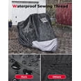 thumbnail image 2 of Motorcycle Cover Compatible with Super73 S/Z/R Series Waterproof Cover Super73 Cover Outdoor Sunlight Dust All Weather with Windproof Buckle,Black, 2 of 7