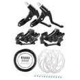 thumbnail image 3 of Bike Disc Brake Sets for 22.2mm Handlebar Front and Rear Brakes Full Set 160mm 8 Ribs, 3 of 9