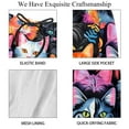 thumbnail image 4 of luoweisi Men's Beach Shorts Quick Dry Swim Trunks with Mesh Lining Cartoon Cat S, 4 of 5
