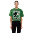 thumbnail image 4 of Women's New Era Kelly Green Philadelphia Eagles Cropped Boxy Sport Classics Mineral Wash T-Shirt, 4 of 5
