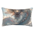 thumbnail image 1 of Fotbe Cool Cloud White Dragon Funda de Almohada Decorativa Estilo Occidental, Lujo en Algodón, Fundas para Almohadas King, Cojín Estampado para Decoración del Hogar-16"x24", 1 of 6