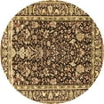 thumbnail image 1 of Ahgly Company Indoor Round Persian Brown Traditional Area Rugs, 6' Round, 1 of 4