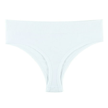 

HEVIRGO Women Briefs Super Breathable Soft Solid Color Mid Waist G-string Sports Triangle Shape Anti-septic Underpants Inner Wear Clothes