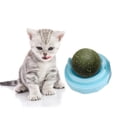 thumbnail image 3 of Mightlink Cat Licking Toy 360 Degree Rotatable Dust Cover Natural Materials Vomiting Hairball Increase Appetite Teeth Grinding Catnip Wall Ball Cat Toy for Floor, 3 of 6