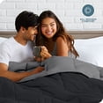 thumbnail image 4 of Edredón de Plumón Alternativo Reversible Bare Home Colección 1800 Tamaño King/Cal King Negro/Gris, 4 of 8
