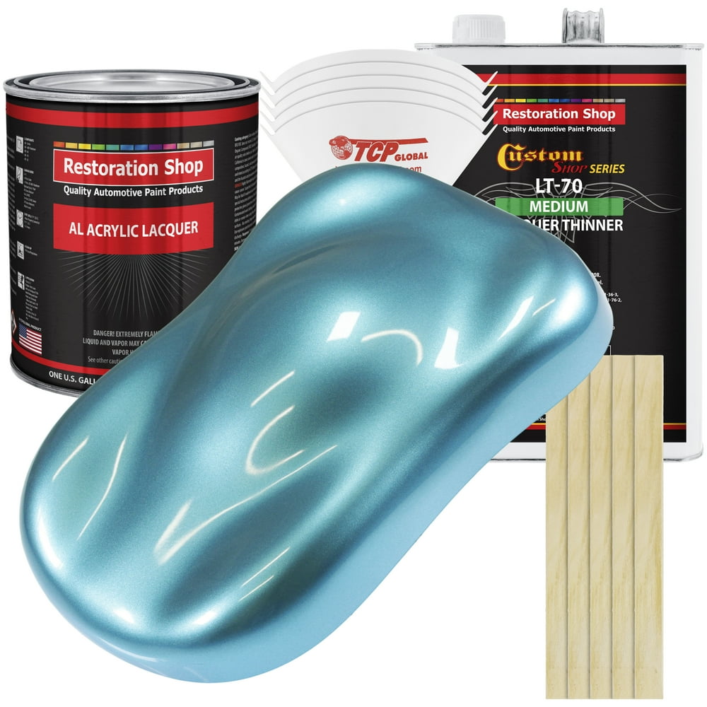 Restoration Shop Azure Blue Metallic Acrylic Lacquer Auto Paint