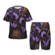 thumbnail image 1 of Balery Ornate Purple Floral Vase Conjunto de Pijama Infantil de Manga Corta con Estampado – Ropa de Dormir de Algodón Suave-Large, 1 of 6