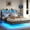Grey, variant on VanAcc Full Float Bed Frame with LED Lights and Charger, RGB Smart Storage Headboard, Platform Bed with USB Charger & Cord, Grey
