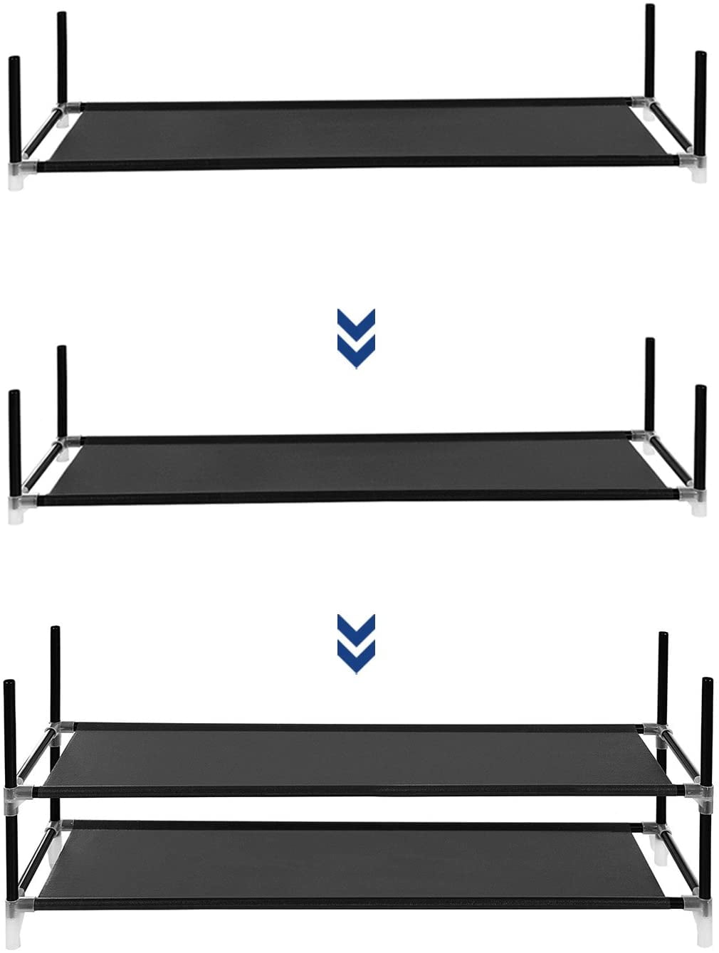 songmics 10 tiers shoe rack on Songmics 10 Tiers Shoe Rack 50 Pairs Non Woven Fabric Shoe Tower Organizer Cabinet 39 4 X 11 1 X 68 9 Inches Black Ulsh11h Walmart Com Walmart Com