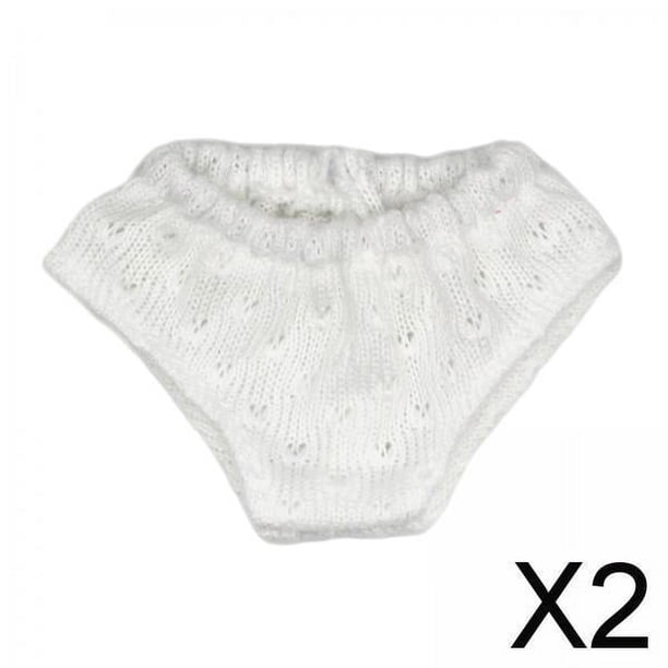 2x Ropa Interior para Muñecas, Calzoncillos en Miniatura, Ropa para Muñecas, Bragas Suaves para Muñecas, Accesorio de Ropa para Muñecas Recién Nacidas 2 piezas