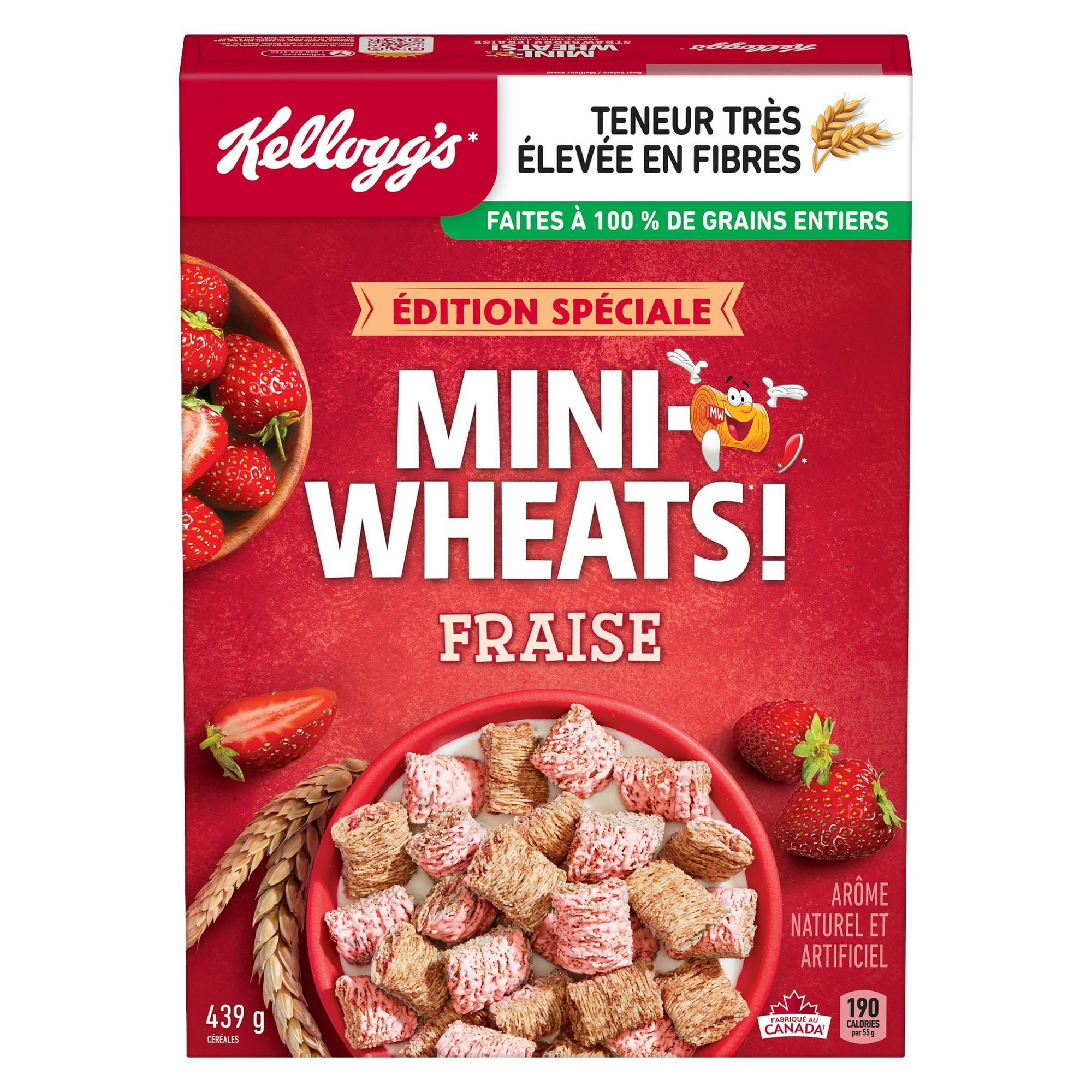 Mini-Wheats* Strawberry Flavour Cereal 439 g