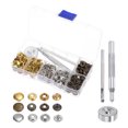 thumbnail image 1 of Unique Bargains 45 Ensembles/boîte Kit de Fixations à Pression avec 3 Outils de Réglage et Boîte de Rangement, 2 Boîtes, 1 of 7
