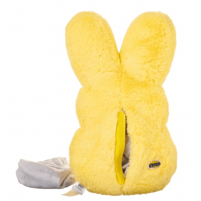 Peeps Bunny Rabbit Shaggy Yellow Plush 15 Inch Stuffed Animal With Tags for  sale online