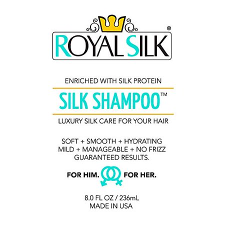 Royal Silk Mild Color Safe Sulfate Free Hydrating Silk Shampoo For