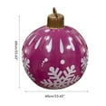 thumbnail image 2 of Christmas Inflatable Ball Christmas Bauble Inflatable Ball Personalised Decoration 23.62 Inch Christmas Party Baubles, 2 of 8