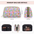 thumbnail image 5 of Picia Colorful Cow Skin Print Leather Makeup Bag Make Up Bag Travel Toiletry Bag for Her Girlfriend Teacher Teen Girl Gifts, 5 of 8