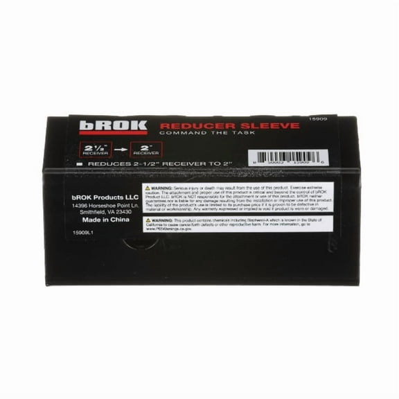 bROK Towing Hitch Reducer Sleeve 2-1/2" -in to 2"