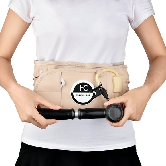Dr.HO Lightweight Back Decompression Belt Spinal Brace Lumbar Support, Beige