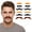 Mixed Colors, variant on Austok 12 Pcs Faux Mustache Self Adhesive 6 Designs Novelty Hairy Beard Costume Facial Hair for Party Supplies Decorations Suitable for Any Age