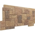 thumbnail image 3 of Ekena Millwork 49"W x 24 1/2"H x 1 1/4"D Castle Rock Stacked Stone, EverStone Faux Stone Siding Panel, Fall Bank, 3 of 9