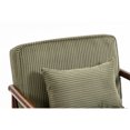 thumbnail image 6 of Leumius Storage Chair, Mid Century Modern Accent Chair with Solid Wood Frame, Upholstered Living Room Chairs with Waist Cushion, Reading Armchair for Bedroom Sunroom Green, 6 of 9
