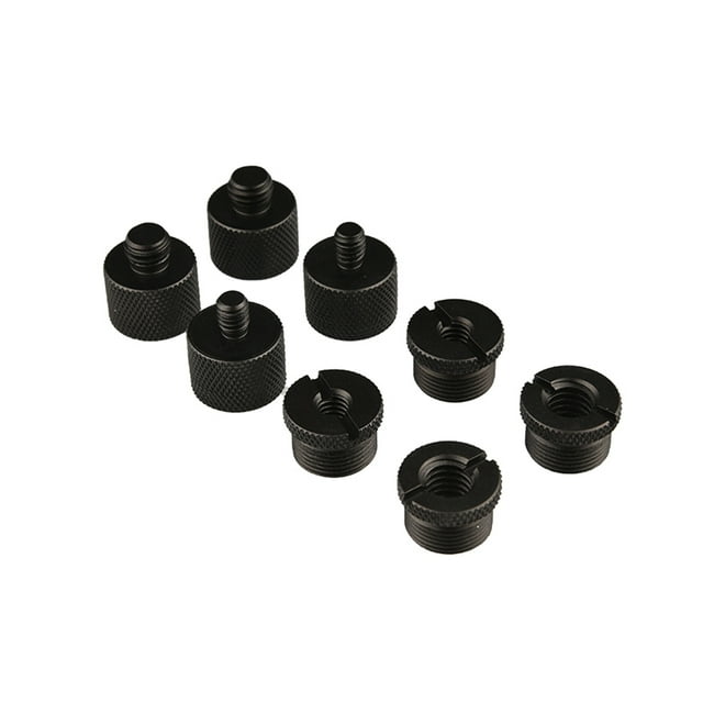Seitruly Paquete de 8 adaptadores de soporte de micrófono de aleación de aluminio, grabadora de sonido profesional portátil, accesorios de Electrónica