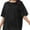 Black, variant on Women's Oversized T Shirts Summer Short Sleeve Loose Fit Casual Crewneck Plain Tops