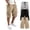 1#Khaki, variant on Men's 3-Pack Cargo Shorts Mixed - Color Drawstring Multi-Pocket Casual Shorts for Men, Lightweight Breathable Beach Shorts Summer,Khaki,4XL