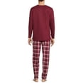 thumbnail image 3 of Isotoner Men's Thermal Top and Micro Fleece Pant Sleep Set, Sizes S-2XL, 3 of 5