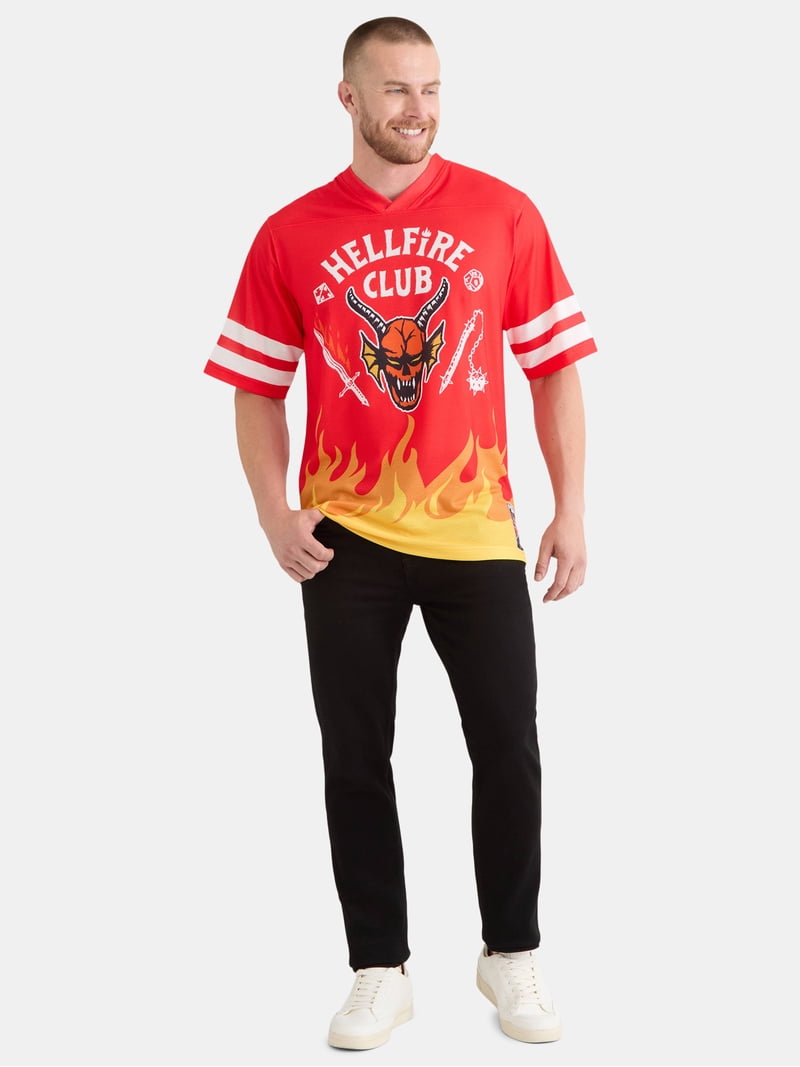 Netflix Stranger Things Hellfire Club Men's and Big Men's Front