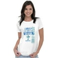 thumbnail image 3 of Christ Lives Within Holy Spirit Womens Slim Fit Graphic Tee Brisco Brands S, 3 of 5