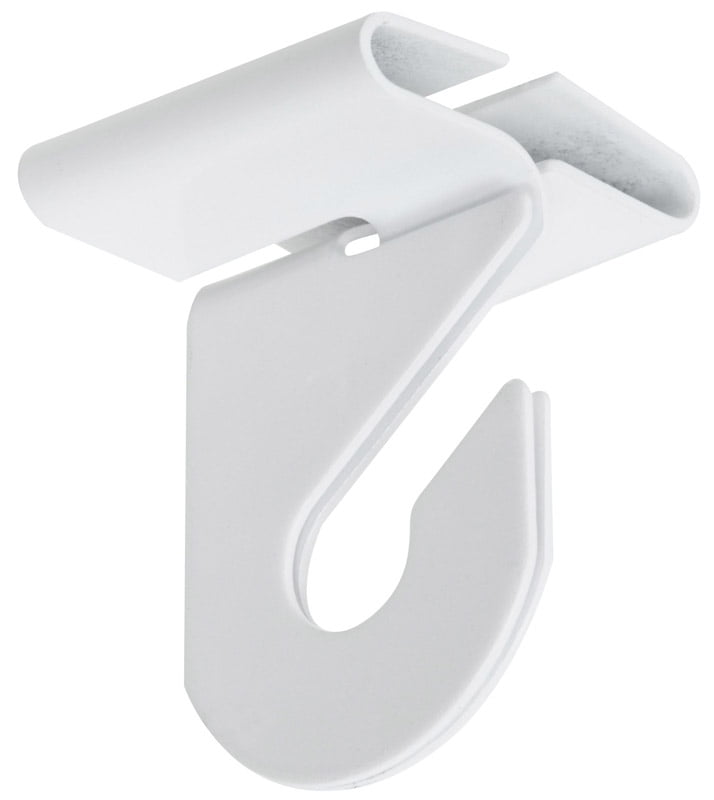Drop Suspended White Aluminum Ceiling Hooks   CH-1R2LX50 Fifty Pack 50 Sets 