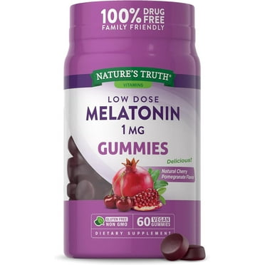 Nature's Truth Low Dose Sleep Delicious Cherry Pomegranate Flavor Melatonin 60 Gummies
