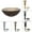 Oil Rubbed Bronze, variant on KRAUS 14 Inch Glass Vessel Sink in Clear Brown with Pop-Up Drain and Mounting Ring in Oil Rubbed Bronze