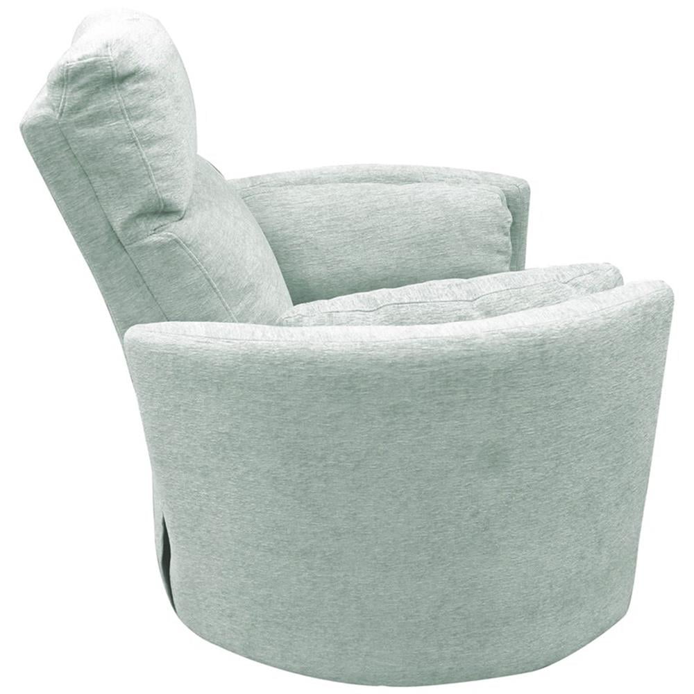 Maklaine Polyester Power Swivel Glider Recliner in Windstream Green