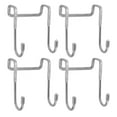 thumbnail image 1 of Gancho de Puerta Doble, Puerta de Colgilla Doble Estructura Resistente 4 Piezas Bien Organizadas para Sombreros para puertas de Gabinete, 1 of 7