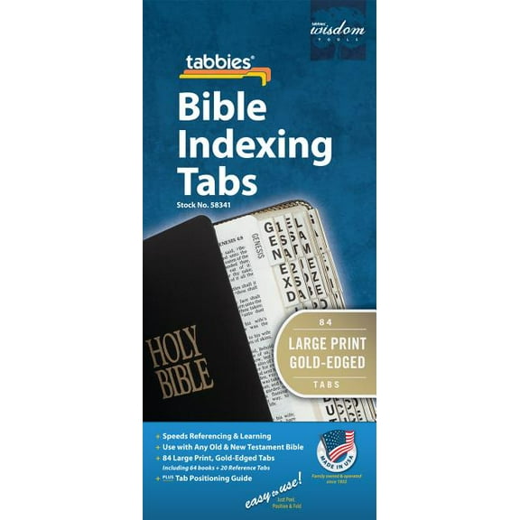 Bible Tab-Protestant-GP: Large Print Gold-Edged Bible Tabs, Book 1 (Large Print)
