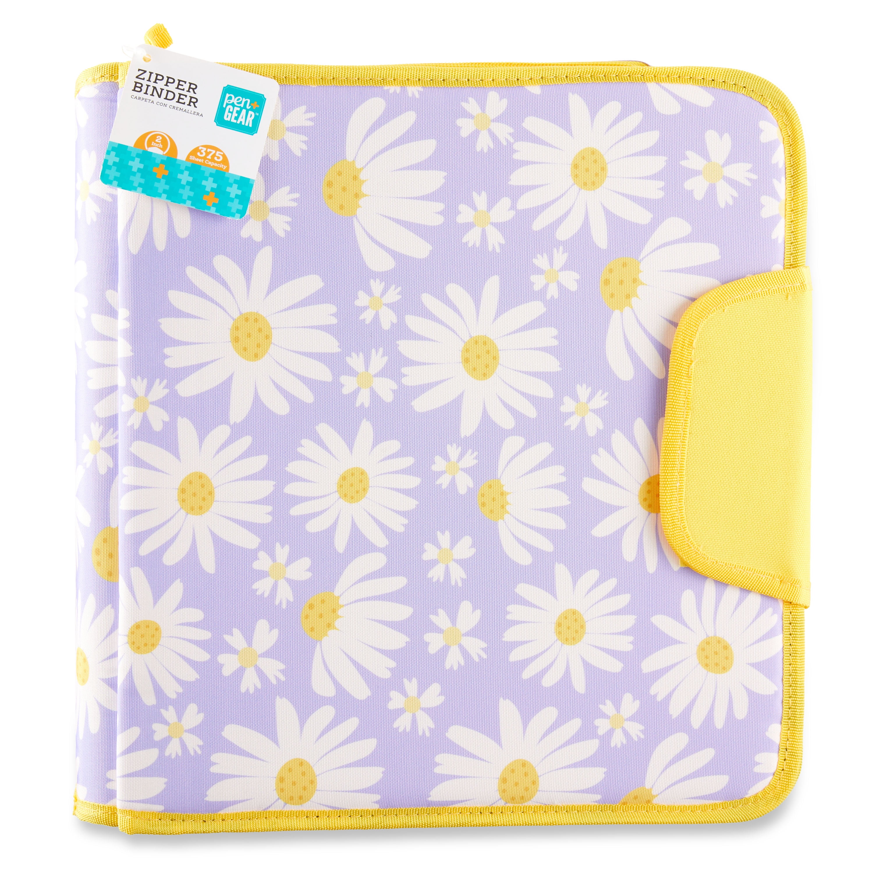 Pen+Gear 3Ring Zipper Binder, 2" Round Rings, 375 Sheet Capacity